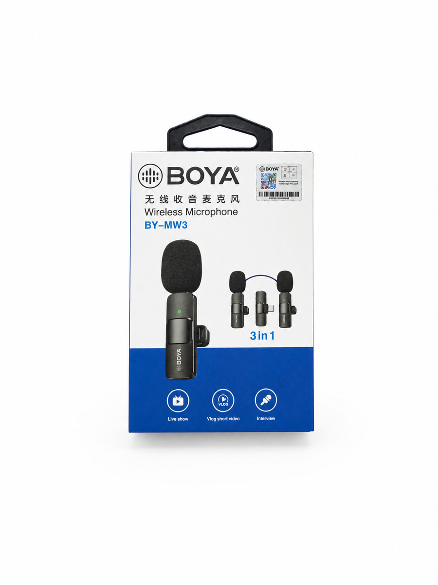 BY-MW3 3-in-1 Dual Wireless Microphone product view 1