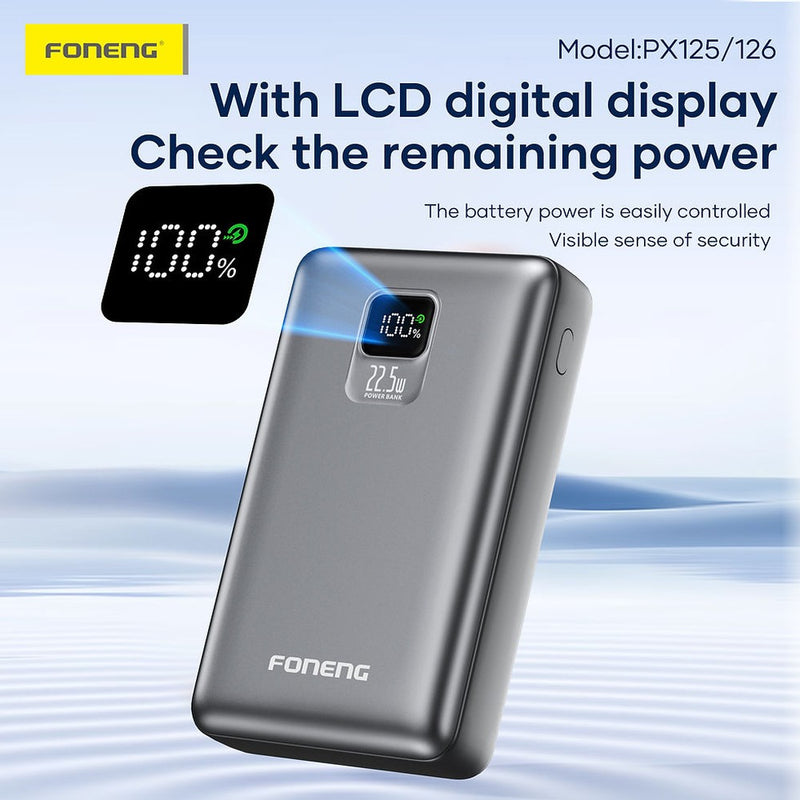 10000mAh 22.5W LCD Power Bank