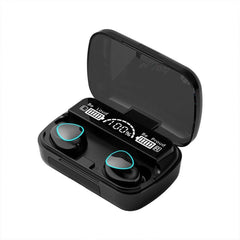 M10 wireless earbuds with charging case